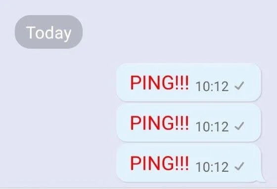 PING!!! feature from BlackBerry Messenger