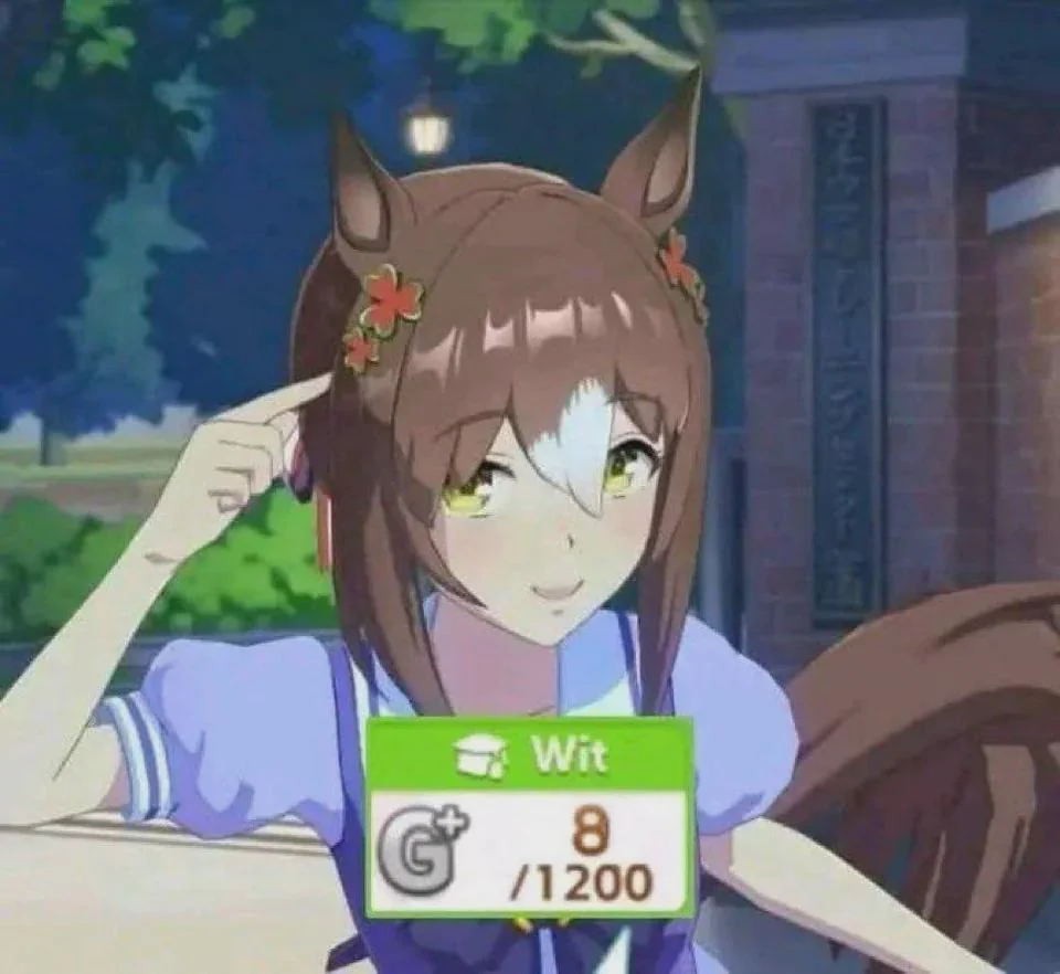 Fine Motion from Uma Musume is sometimes not very smart.